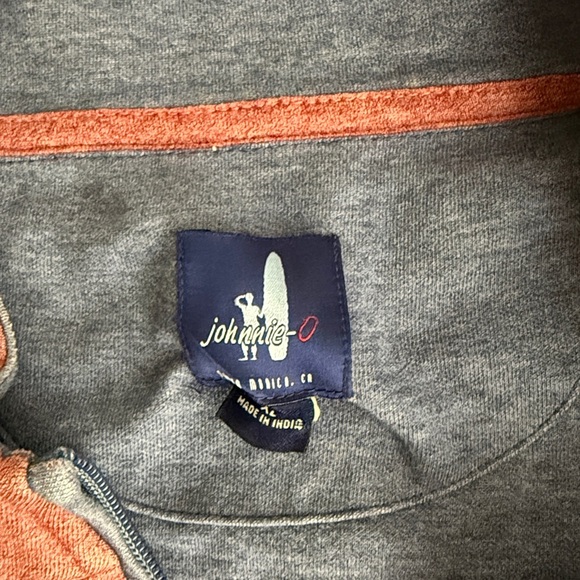 JOHNNIE-O Men's Red Half-Zip Sweater XL - Picture 8 of 9